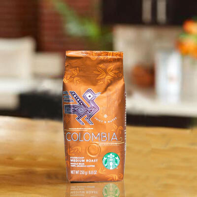 星巴克STARBUCKS 哥伦比亚 咖啡豆可磨粉 250g 现货