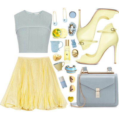 A fashion look from August 2013 featuring Reiss dresses, Chalayan mini skirts and Gianvito Rossi pumps. Browse and shop related looks.