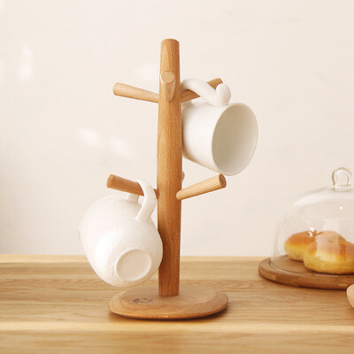 榉木杯架 马克杯架 杯子收纳 厨房餐厅用具 小置物架 zakka 杂货