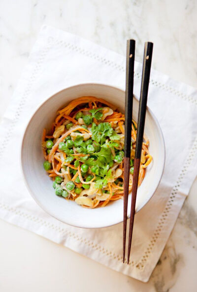 Thai Green Curry with Sweet Potato &amp;quot;Noodles&amp;quot; GF