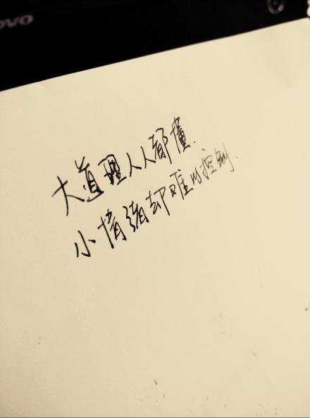 #熊宝练字时间#大道理人人都懂，小情绪却难以控制