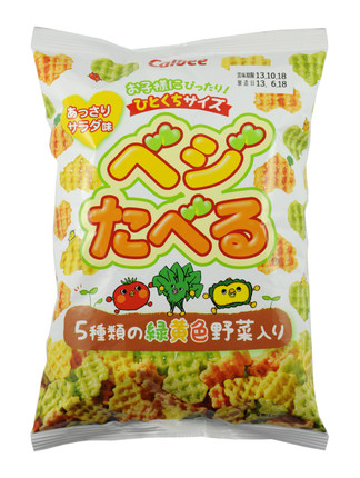 日本原装进口零食品 卡鲁比 色拉味米果 55g