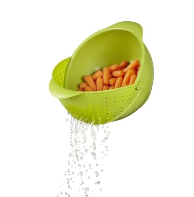 代购 加拿大Umbra 创意厨房 头盔式二合一 沥水篮水果盘Avocado 330685