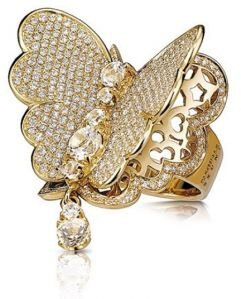 Pasquale Bruni diamond butterfly ring