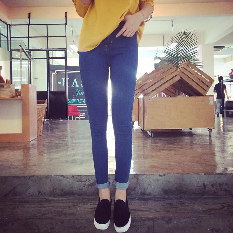 大小姐 高腰显瘦小脚裤铅笔裤牛仔裤#1230