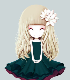 查看《花花姑娘插画》原图，原图尺寸：800x909