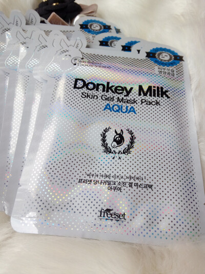 韩国DONKEY MILK 驴奶/小驴凝胶面膜贴美白补水抗皱面膜正品