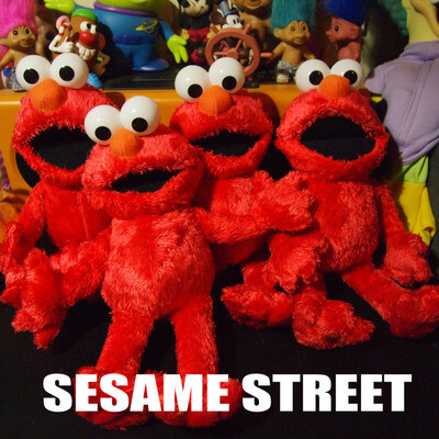 正版芝麻街Sesame street Elmo 毛绒 玩具 公仔 玩偶