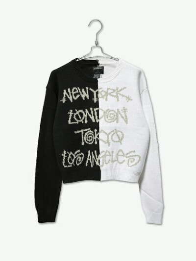 Stussy TWO TONE SWEATER