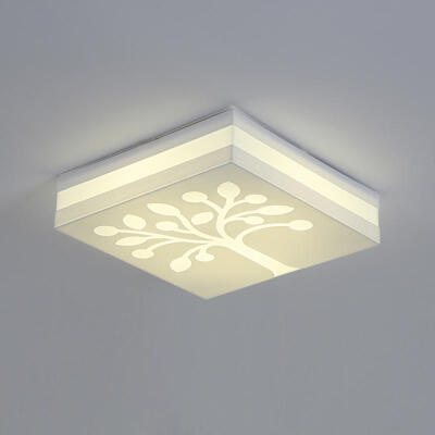 LED异型卧室书房吸顶灯时尚简约铁艺亚克力面板树形壁灯北欧宜家