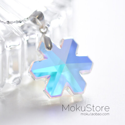 定制 MokuStore●手工●925银链+施华洛世奇水晶雪花 锁骨链|短项链[Snow]