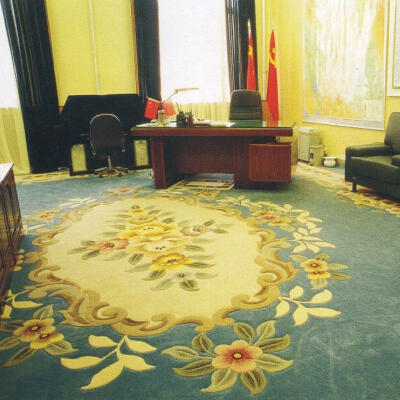 华伟腈纶满铺地毯定做 办公室书房会客厅工程地毯 田园现代花卉