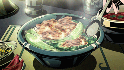 . ~{Anime food always looks good