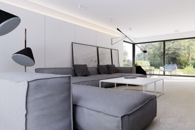 【{奢华而简约的卢森堡湖岸住宅设计}】作者：Katarzyna Kuo Stolarska