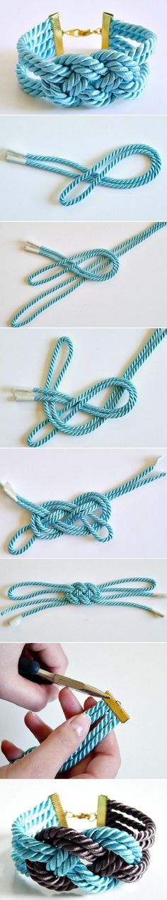 绳编手链 教程