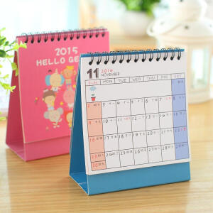 年112015年台历 日程本计划 卡通多趣桌面台历 农历阴历日历