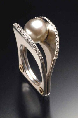 Ring | Ivan Sagel. Tahitian pearl and diamonds