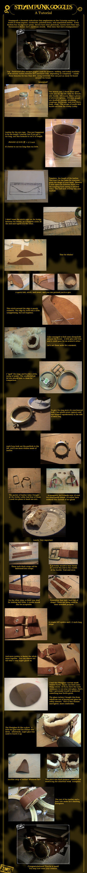 Steampunk Goggles: A Tutorial by FenrisDesigns