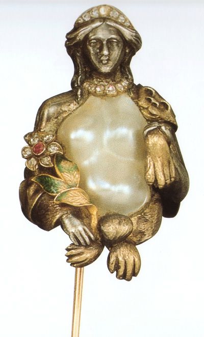 france, pin brooch depicting omphale.
