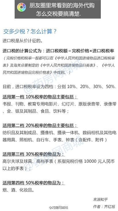 【朋友圈里常看到的海外代购，怎么交税要搞清楚。】海外代购别被人坑，你要知道：交不交税？交什么税？ 交多少税，怎么计算？戳图了解~先收藏着吧~