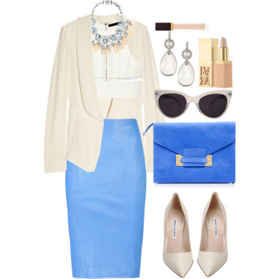 A fashion look from July 2013 featuring Alexander Wang tops, Vanessa Bruno blazers and By Malene Birger skirts. Browse and shop related looks.