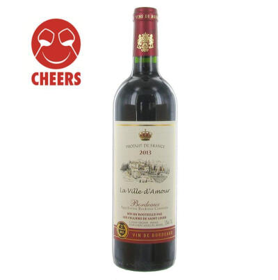 法国原装进口爱慕干红葡萄酒La Ville d`Amour Bordeaux CHEERS