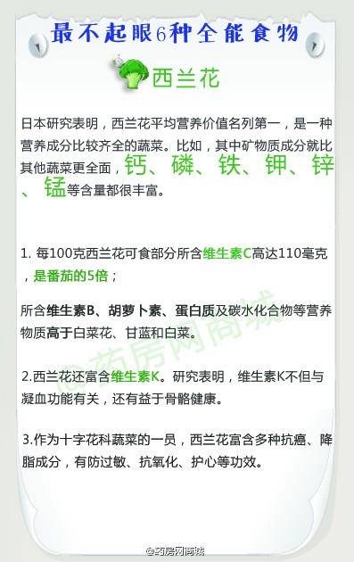 【最不起眼6种全能食物，谁的维生素C含量是番茄的5倍？】有些食物富含多种营养素，堪称“营养全能王”！能帮人快速补充天然营养素！你知道哪种食物的维生素C是番茄的5倍！？又是那种蔬菜荣登抗癌蔬菜榜首？赶紧戳图…