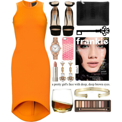 A fashion look from September 2014 featuring Josh Goot dresses, Prada sandals and Jil Sander clutches. Browse and shop related looks.