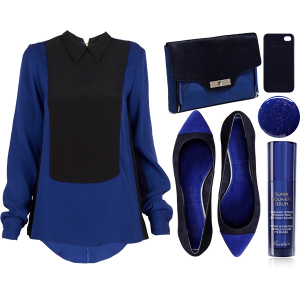 A fashion look from October 2013 featuring Timo Weiland blouses, Gap flats and GUESS by Marciano clutches. Browse and shop related looks.