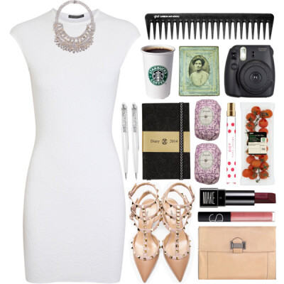 A fashion look from June 2014 featuring Alexander McQueen dresses, Valentino shoes and Reed Krakoff clutches. Browse and shop related looks.