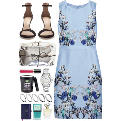 A fashion look from July 2013 featuring J.Crew dresses, Zara sandals and CABARET clutches. Browse and shop related looks.