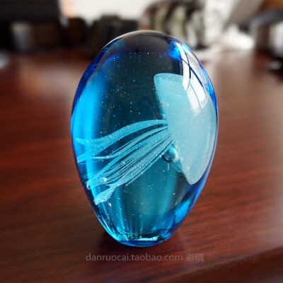 蓝色海洋 夜光玻璃水母