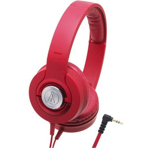铁三角（Audio-technica） ATH-WS33X RD (红色) 入门级HIFI耳机 重低音头戴式耳机的图片