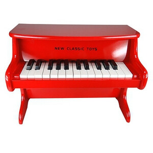 【欢乐国】New Classic Toys （NCT） 荷兰品牌 儿童钢琴 乐器玩具 音乐玩具 25键小钢琴 红色的图片