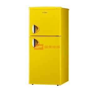 美的（Midea）BCD-112CM(E) 112升黄色外观两门冰箱（活力橙）的图片