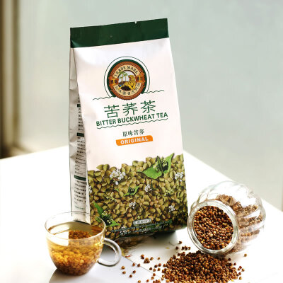 虎牌黑苦荞茶 虎牌荞麦茶 虎标行苦荞茶196g特级原味全胚芽茶