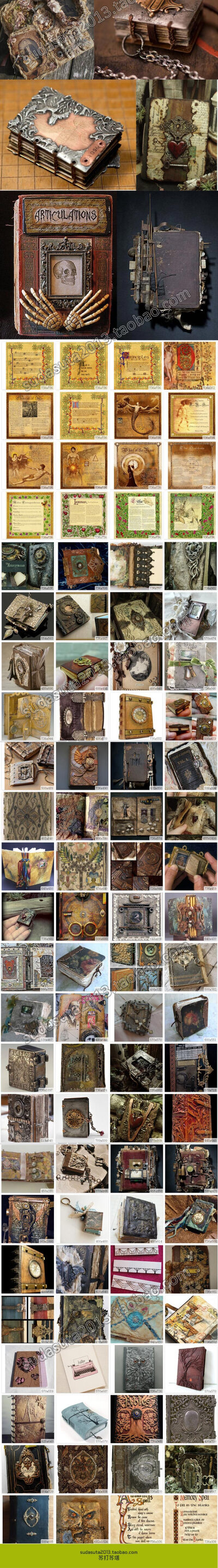 6000张魔法书 圣经旧书咒语书手工书籍书页残页破旧的书 摄影图片