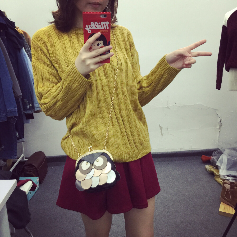 慵懒随意针织衫