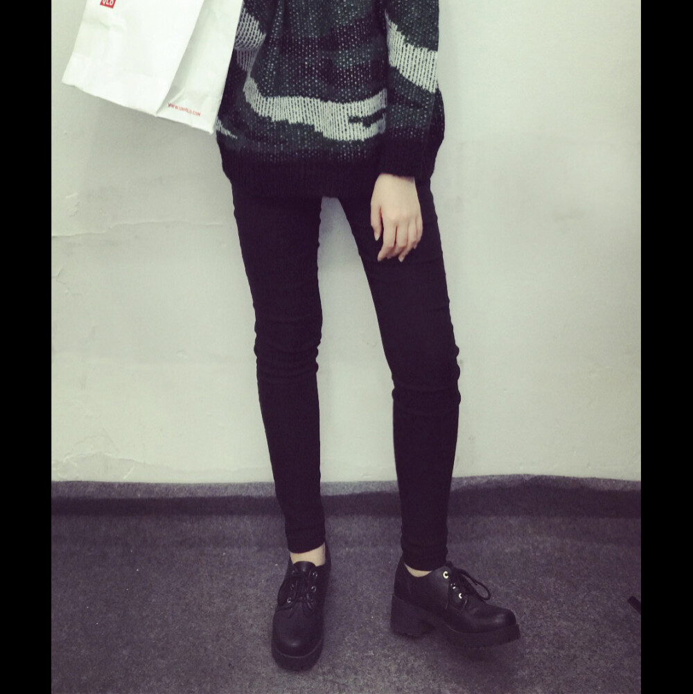 黑色打底裤