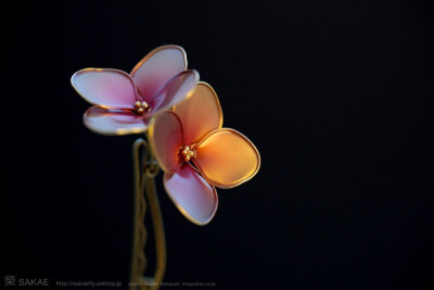 紫陽花 簪 kanzashi 紫