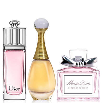 【预售￥170，定金￥20】Dior/迪奥香水3件套装 真我 花漾 魅惑香水 女士