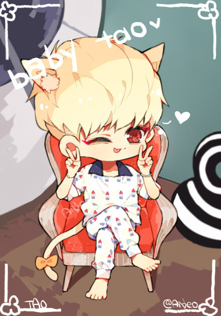 baby tao♡ 小睡衣萌萌哒 ！么么哒 http://t.cn/RhoSmpf