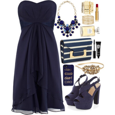 A fashion look from April 2014 featuring short dresses, special occasion shoes and leather bags. Browse and shop related looks.