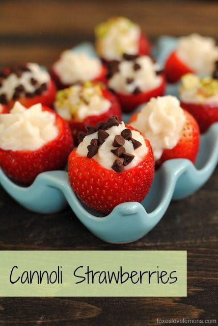 Cannoli Strawberries