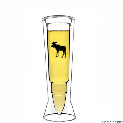 最新上架 Silver Moose 子弹水杯 创意双层玻璃杯啤酒杯260ml