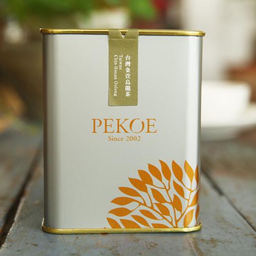 PEKOE精選 臺灣金萱烏龍茶100g銀灰金屬罐 獨特奶香 臺灣進(jìn)口