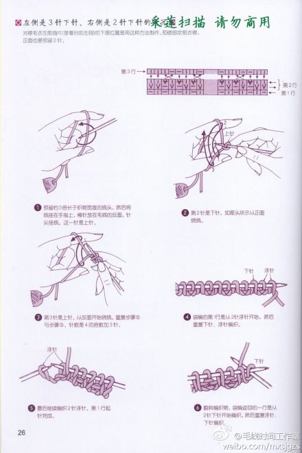 #棒针 起针 图解# 给大家分享一本专门教各种棒针起针方法的书，陆续更新。PART4