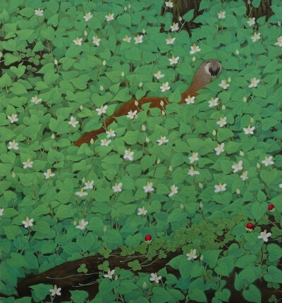 Forest by Katayama Bokuyo, 1928