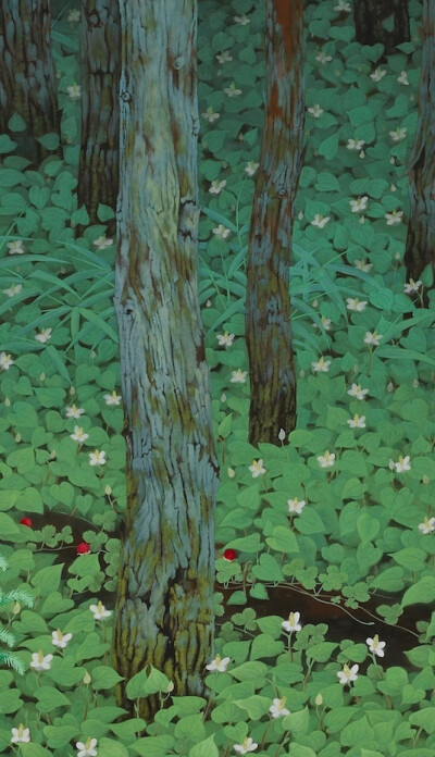 Forest by Katayama Bokuyo, 1928