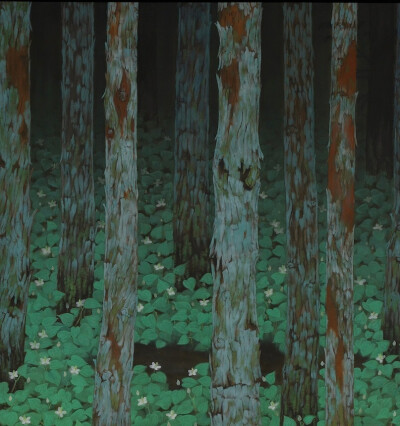 Forest by Katayama Bokuyo, 1928